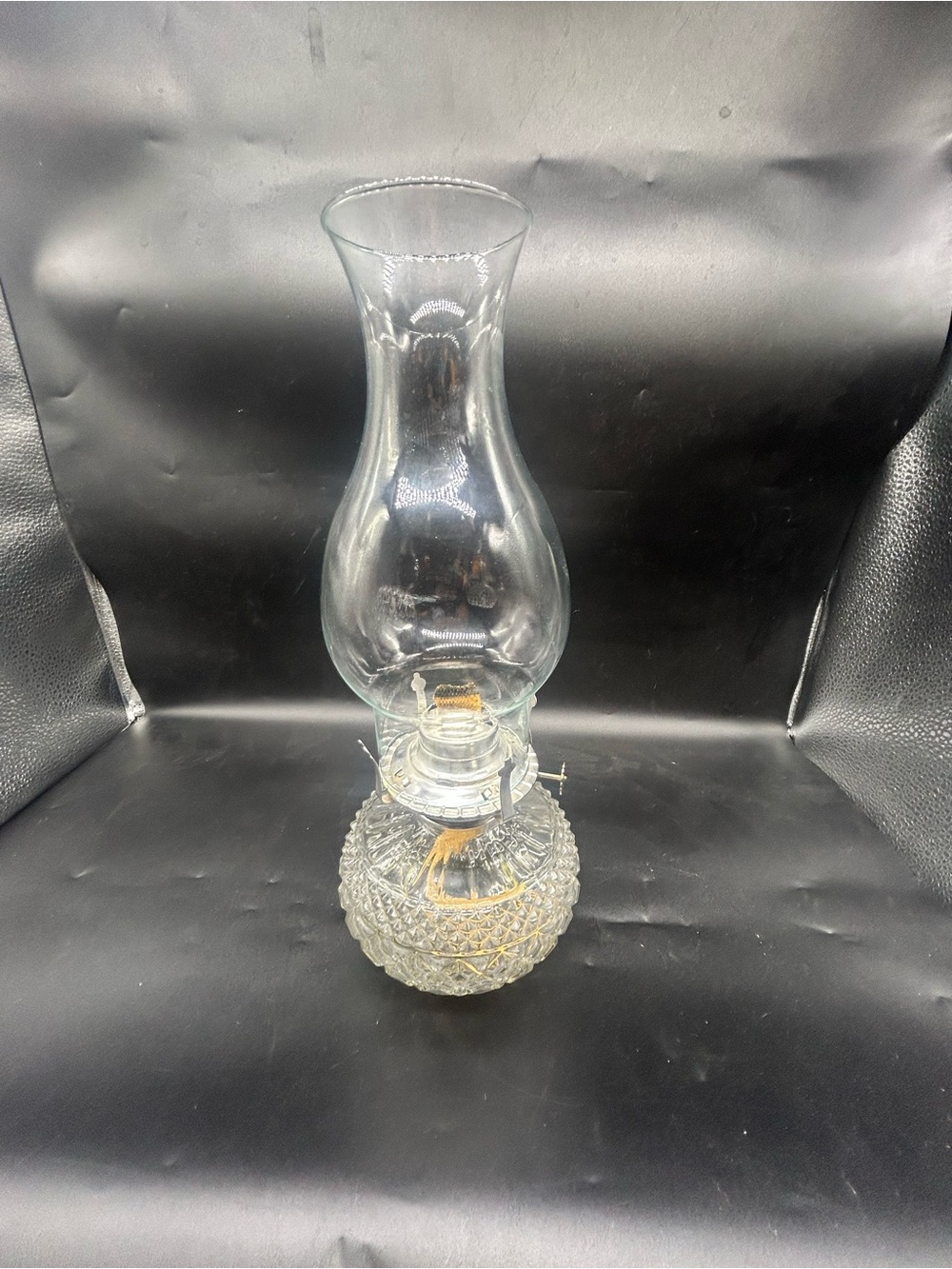 Clear Glass Hurricane Oil Lamp - Classic Home Accent